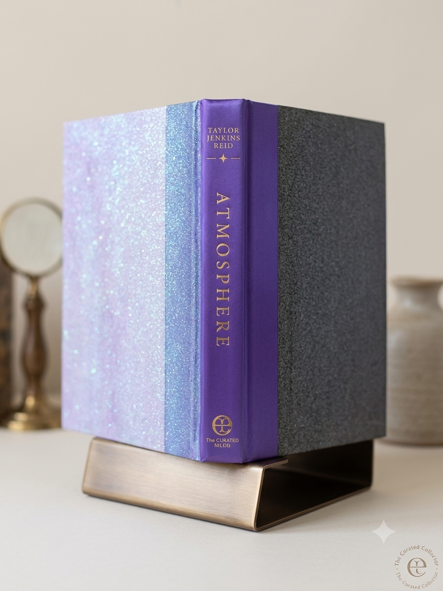 Repurposed Hand-Painted Hardcover Book ( Atmosphere by Taylor Jenkins Reid)